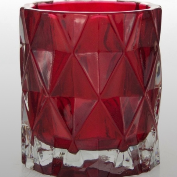Red Yankee Candle Brand Fractal Candle Tealight Holder - Picture 2 of 2
